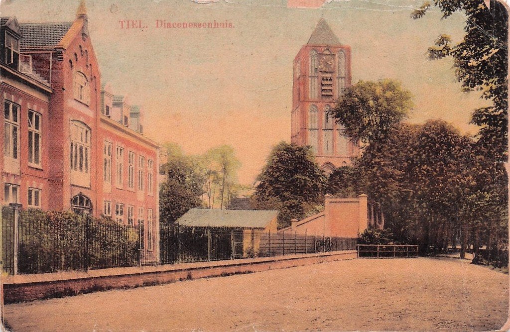 Tiel - Diaconessenhuis (gel.1913), Ophalen of Verzenden, Voor 1920, Gelopen, Gelderland