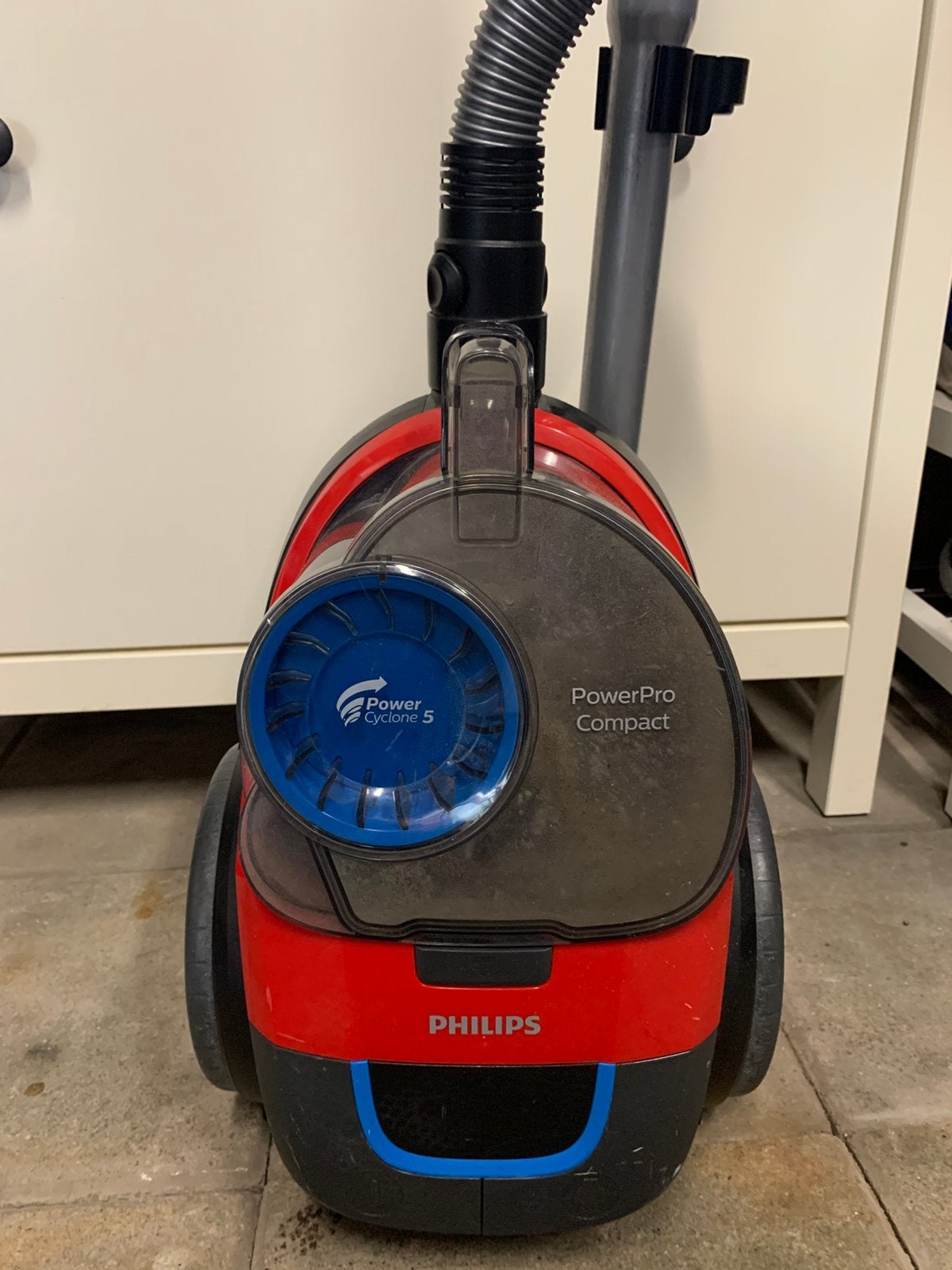 Stofzuiger Philips PowerPro Compact, PowerCyclone 5, Witgoed en Apparatuur, Ophalen, Gebruikt