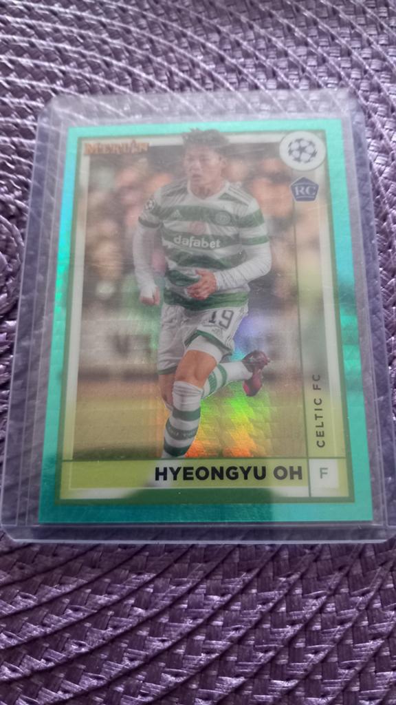 Hyeongyu Oh Celtic FC Topps Merlin Champions League kaart, Ophalen of Verzenden