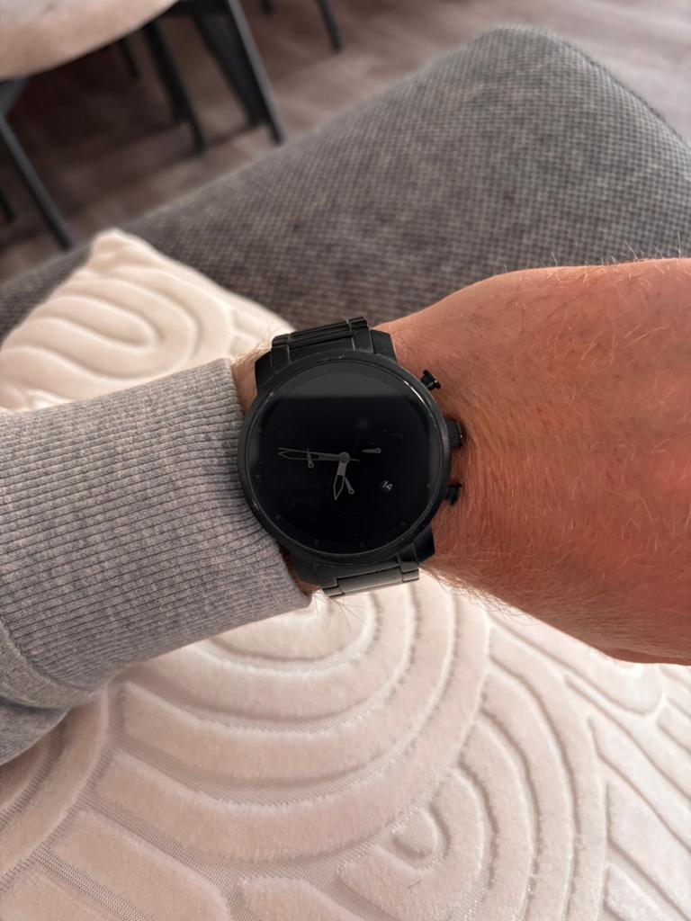Horloge MVMT - zwart, Ophalen of Verzenden, Zo goed als nieuw, Overige merken