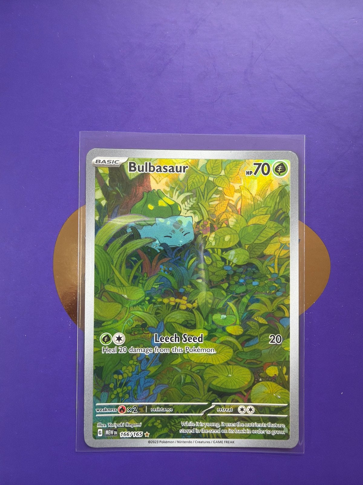 Bulbasaur 166/165 Pokemon Kaart, Ophalen of Verzenden, Zo goed als nieuw, Losse kaart