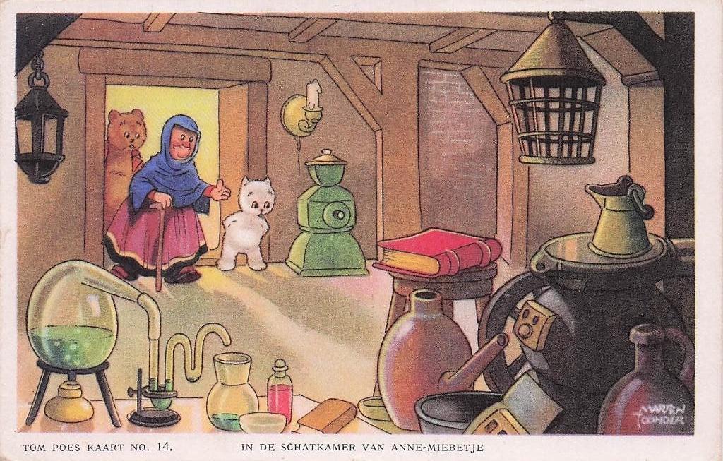 Tom Poes Marten Toonder no. 14 De schatkamer 1946?, Verzamelen, Ophalen of Verzenden, 1940 tot 1960, Gelopen, Overige thema's