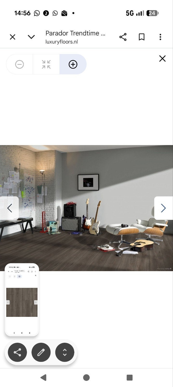 Parador laminaat eiken loft gerookt wit geolied, Kunststof, 50 tot 150 cm, Overige typen, Nieuw