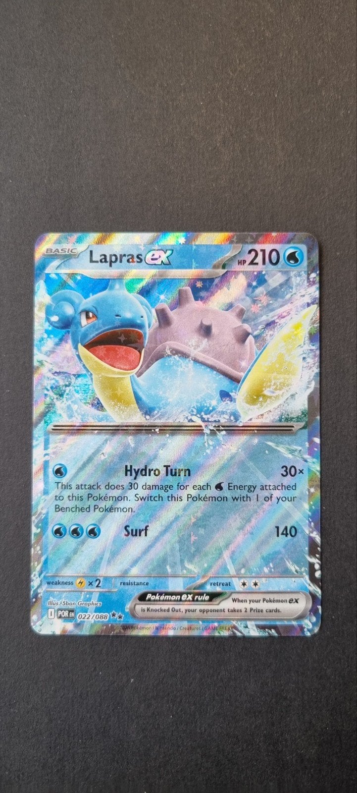 Lapras EX POR 022, Ophalen of Verzenden, Zo goed als nieuw