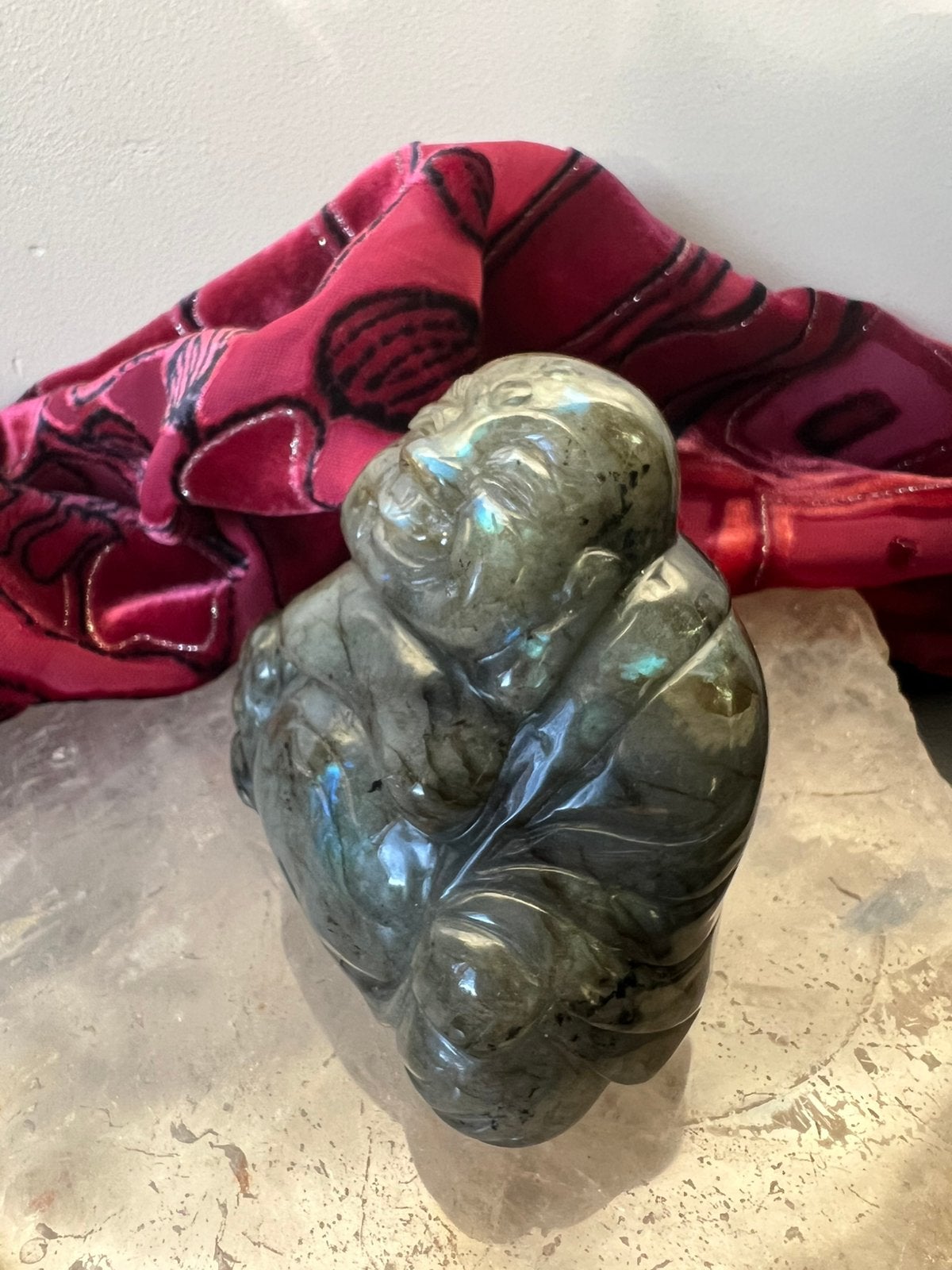 Boeddha labradoriet amulet zuivert beschermt geluk welvaart, Magnolia11, Nieuw, Ophalen of Verzenden, Magnolia11@me.com