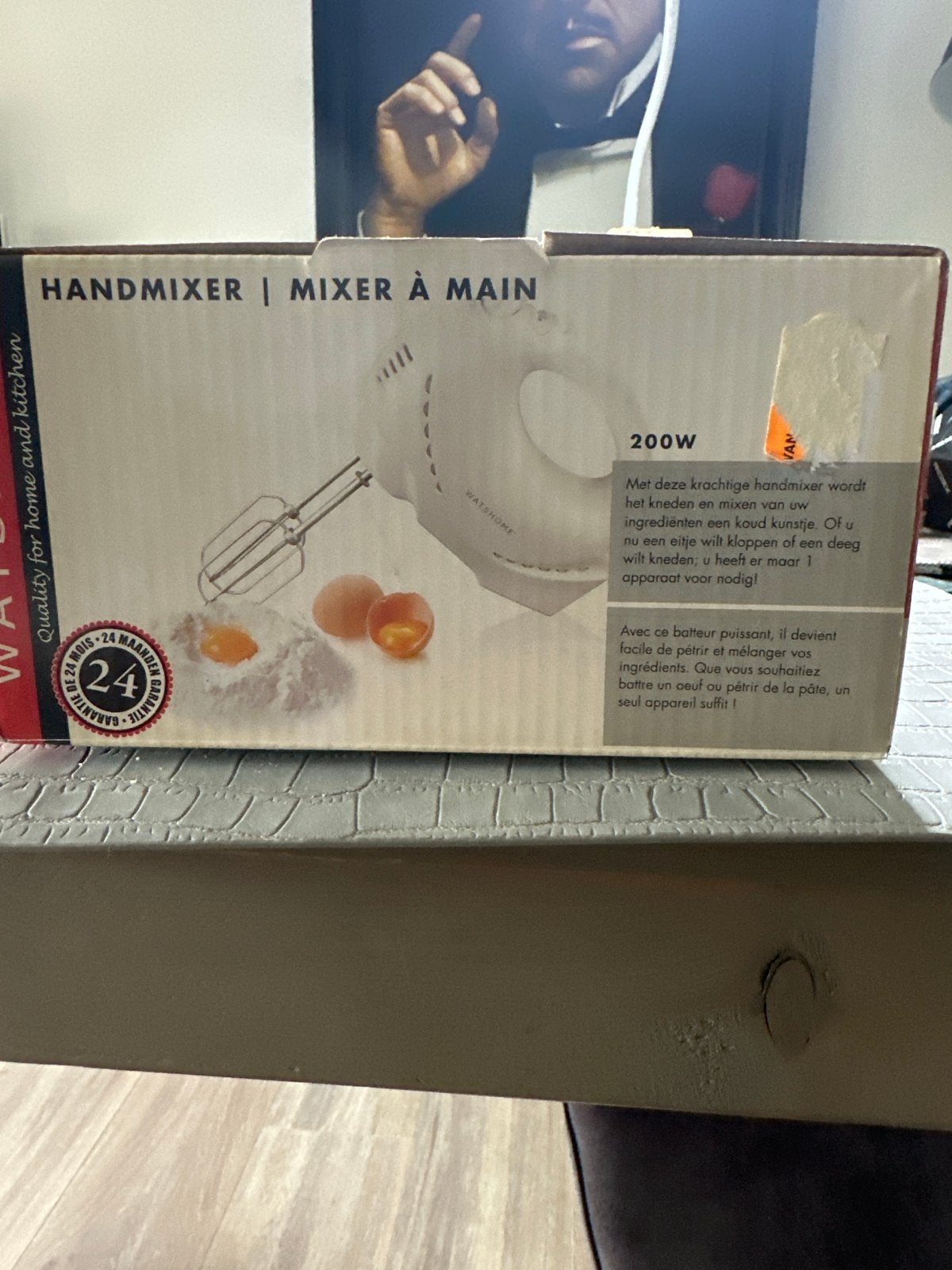 WatsHome Handmixer 200W - Nieuw in doos, Minder dan 1 liter, Ophalen of Verzenden, Nieuw, 1 snelheid