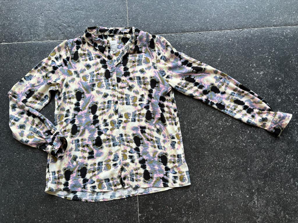 Blouse Ichi, Kleding | Dames, Blouses en Tunieken, Zo goed als nieuw, Maat 36 (S), Paars, Ophalen of Verzenden
