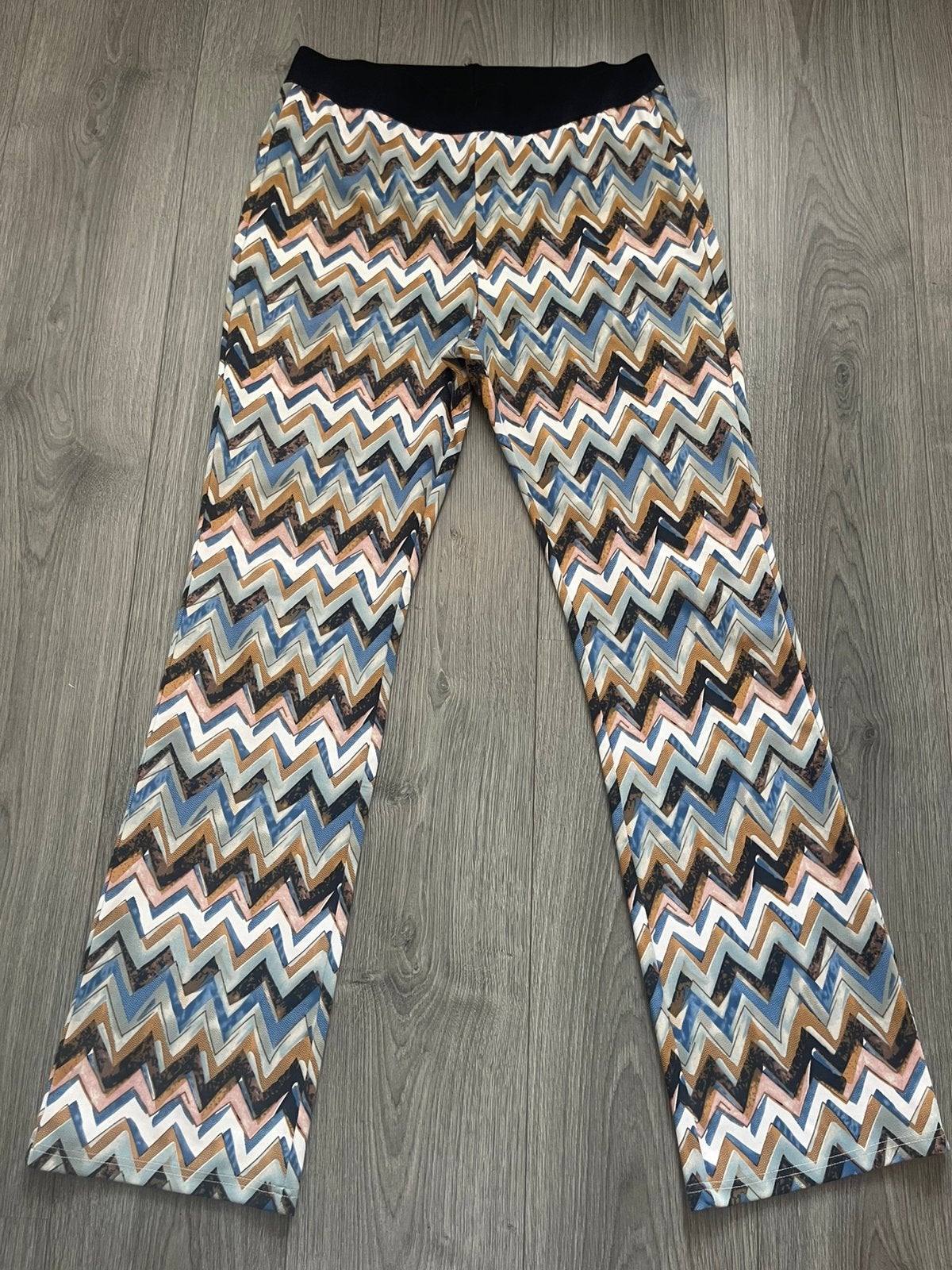 Norah flared stretch broek met rekbare tailleband maat 40, Maat 38/40 (M), Meerkleurig, Ophalen of Verzenden, Zo goed als nieuw