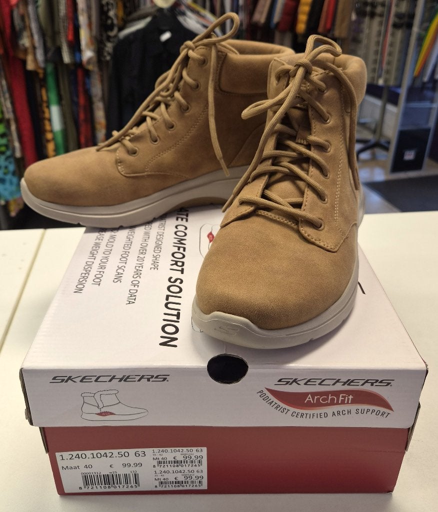Skechers GO WALK Arch Fit 2.0 Boots – Nieuw – Maat 40 52319, Skechers, Bruin, Lage of Enkellaarzen, Nieuw