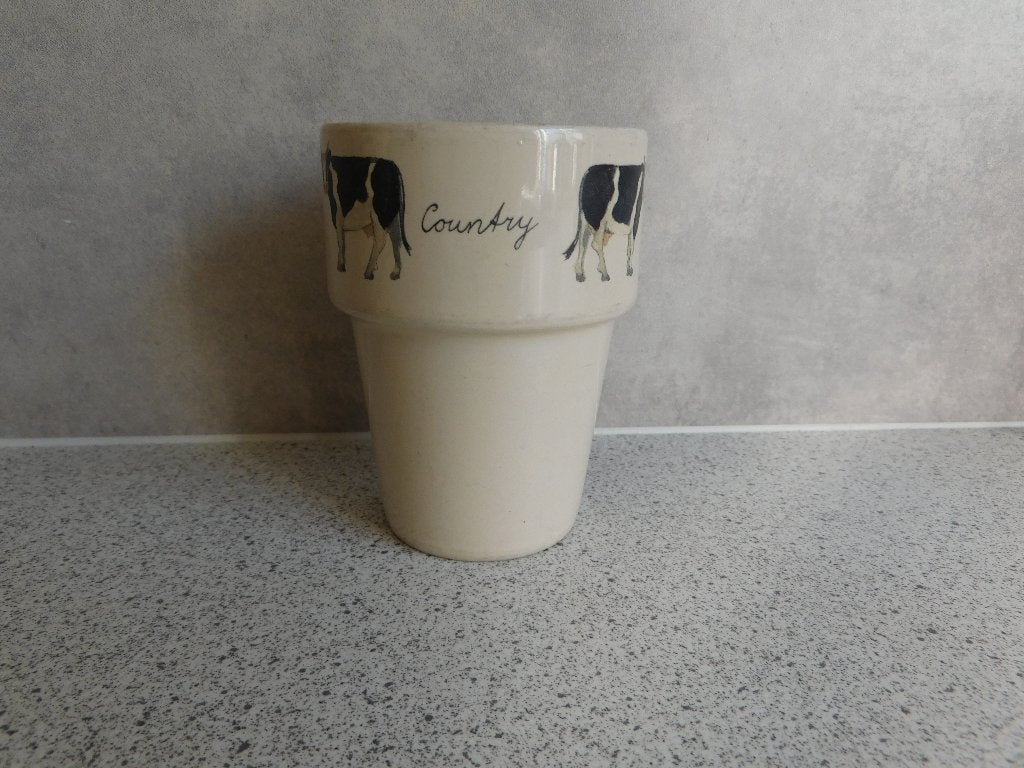 Melkbeker Country Cows JET by ter Steege, Keramiek, Landelijk/Boerenbont, Zo goed als nieuw, Jet by Ter Steege