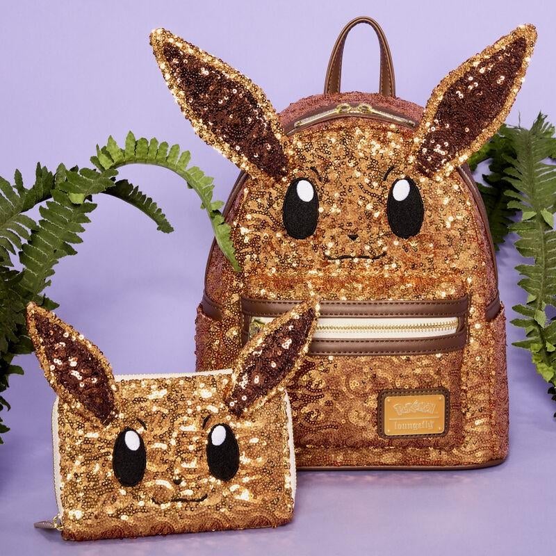Loungefly Pokémon Rugtas en portemonnee Eevee (NIEUW), Ophalen of Verzenden, Nieuw, Overige kleuren, Overige materialen