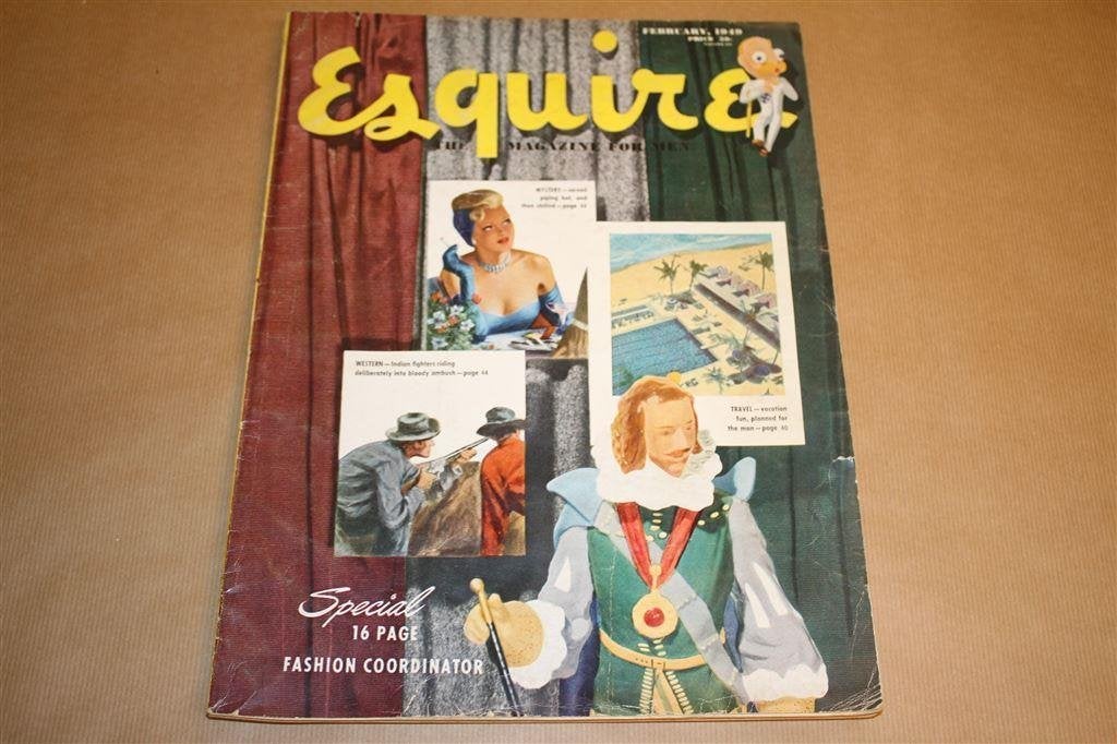 Esquire - The magazine for men - Met pinups - 1949 !!, Ophalen of Verzenden, Gelezen, Fotografen