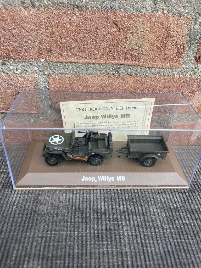 1:43 Jeep Willys MB US army, Hobby en Vrije tijd, Modelauto's | 1:43, Zo goed als nieuw, Auto, Overige merken, Ophalen of Verzenden
