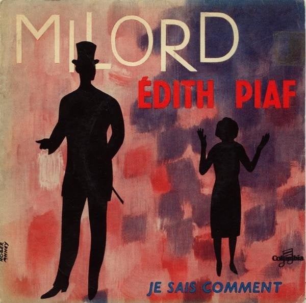 Juke-Box Single (1959) Edith Piaf - Milord, Cd's en Dvd's, Vinyl Singles, Gebruikt, Pop, Overige typen, Fotohoes, Originele persing
