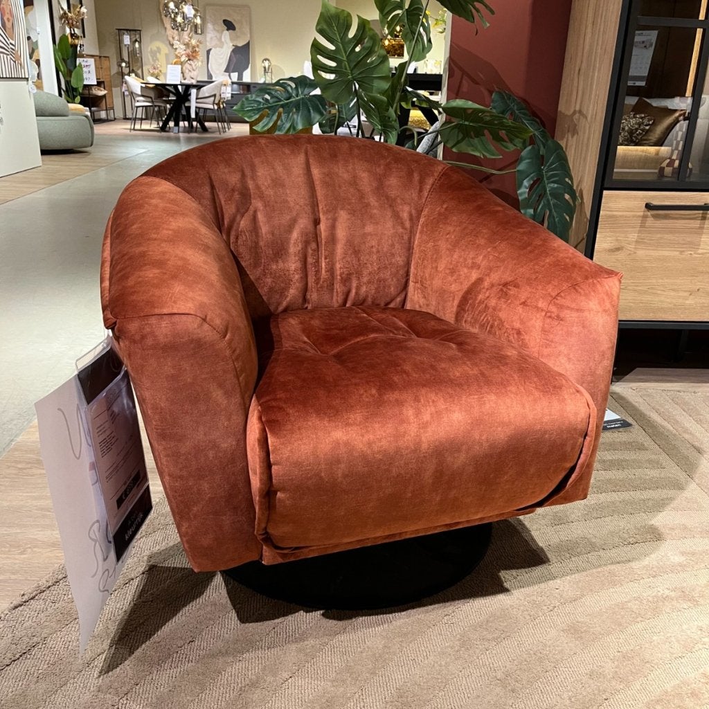 Cloud Draaifauteuil Karese Koper - Henders & Hazel, Niet ingevuld, Niet ingevuld, Niet ingevuld