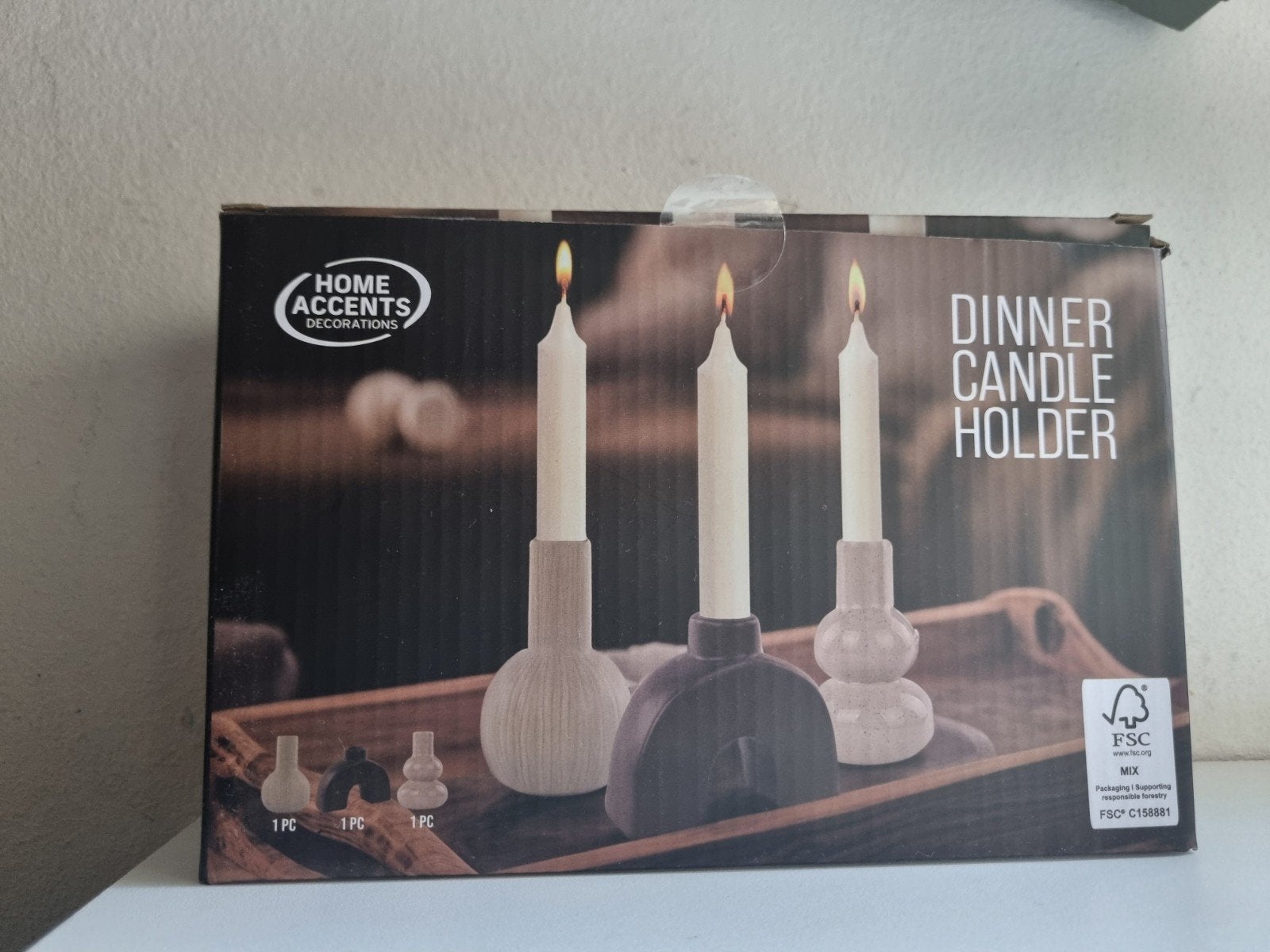 Dinnercandle holder setje, nieuw, Ophalen of Verzenden, Nieuw, Rvs of Chroom