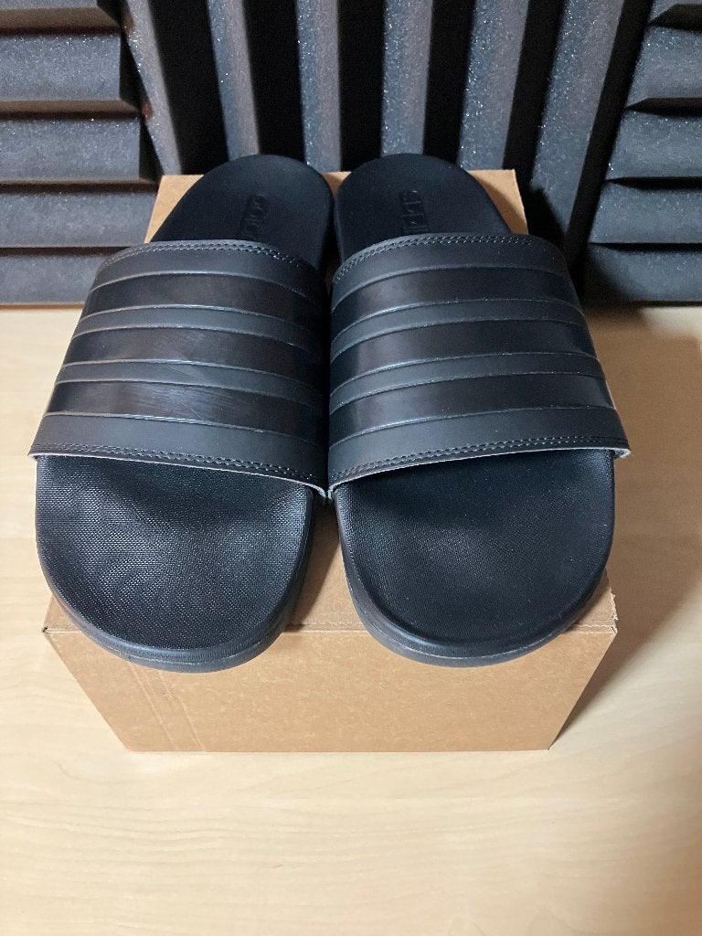Adidas Adilette comfort slippers maat 46 origineel, Slippers, Zwart, Ophalen of Verzenden, Adidas