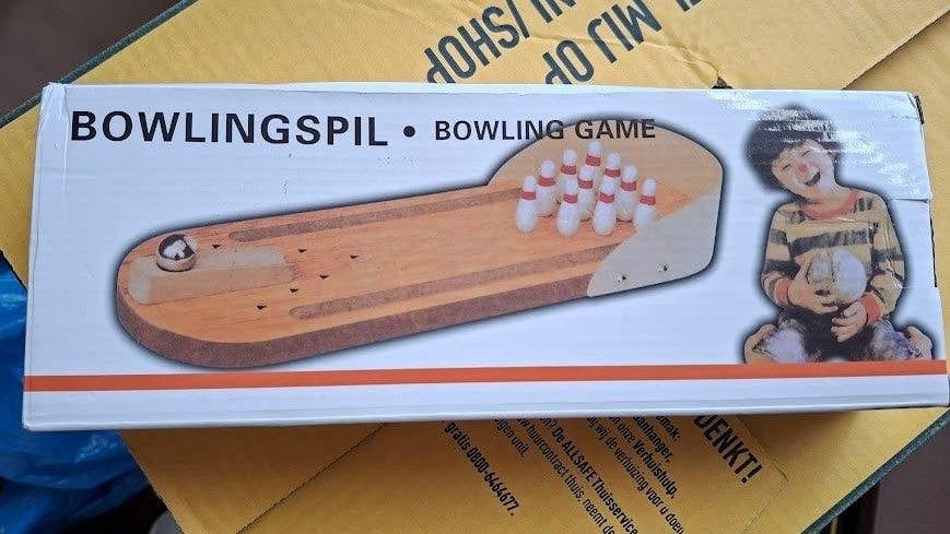Houten mini Bowling Spel, Ophalen, Gebruikt, Overige typen