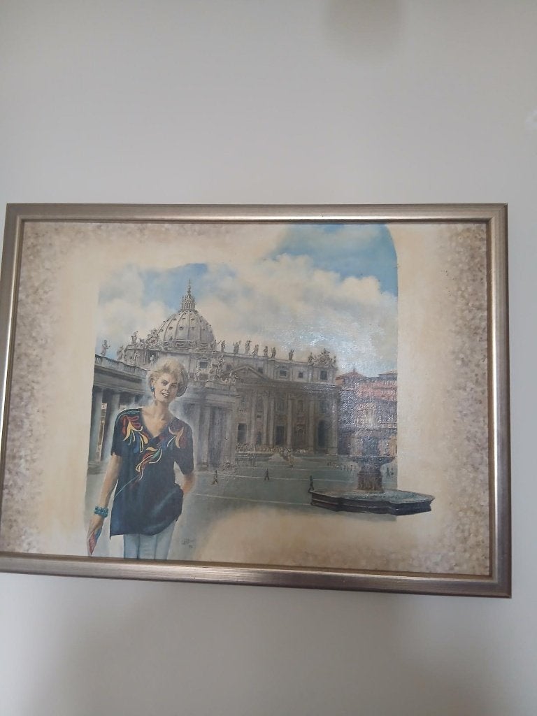 schilderij L55 x B 75  HELLEMAAL IN ORDE 55EURO, Huis en Inrichting, Nieuw, Ophalen of Verzenden, Schilderij, 5 – 50