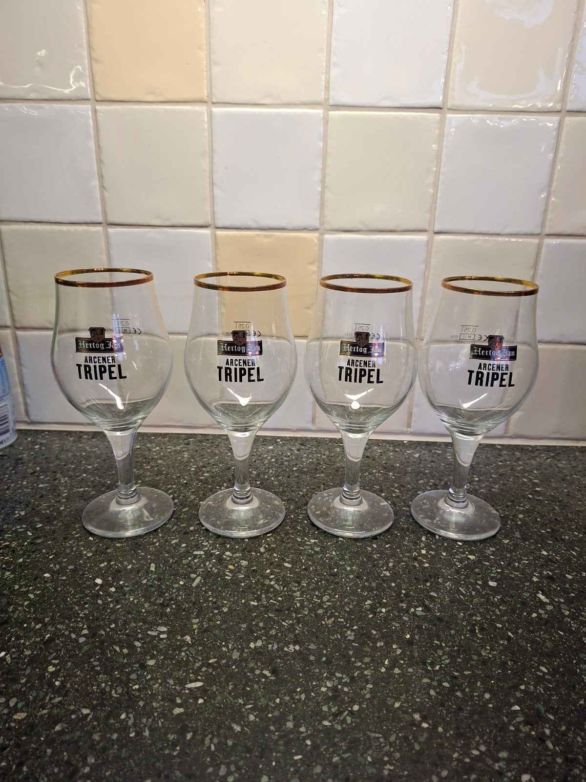 Hertog Jan Arcener Tripel Bierglazen (4 stuks), Ophalen of Verzenden, Zo goed als nieuw