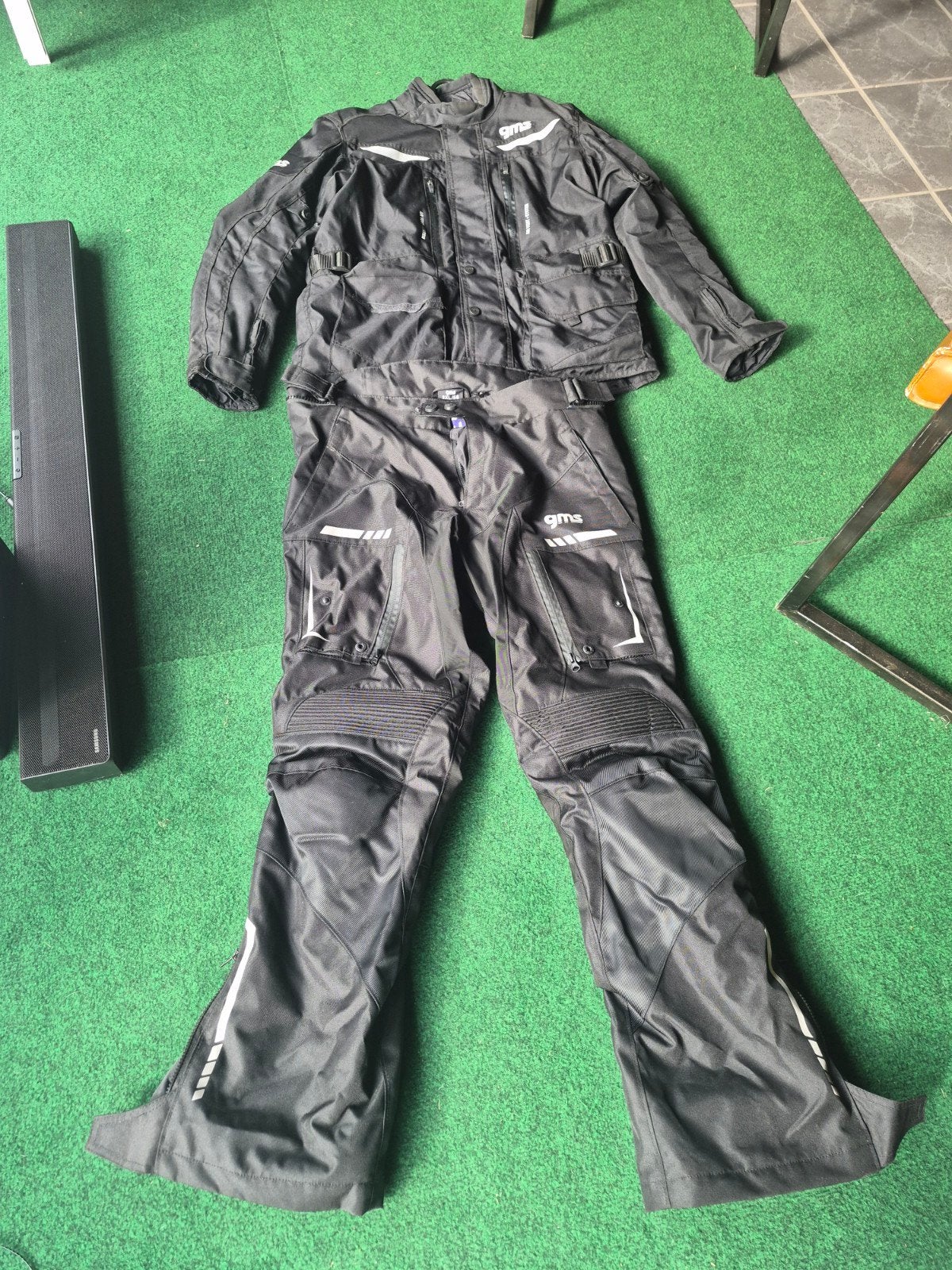 GMS Motorpak (Jas en Broek) - Maat 2XL/56 - Zwart, Ophalen of Verzenden, GMS, Tweedehands, Heren