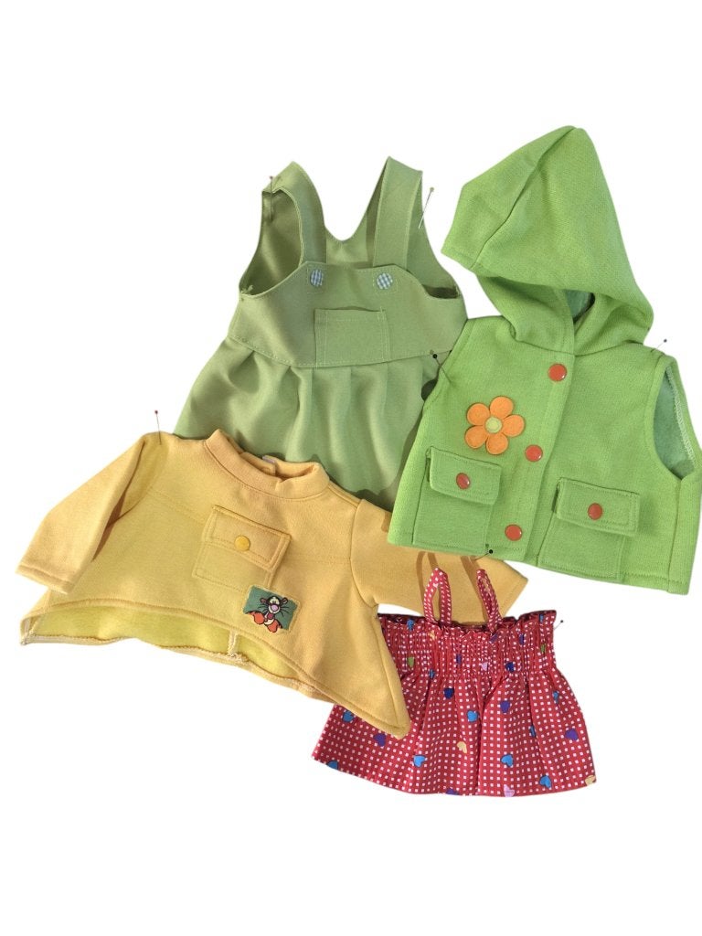 4 poppenkleertjes voor pop plm. 46 cm (lengte) nieuw!, Ophalen of Verzenden, Nieuw, Babypop