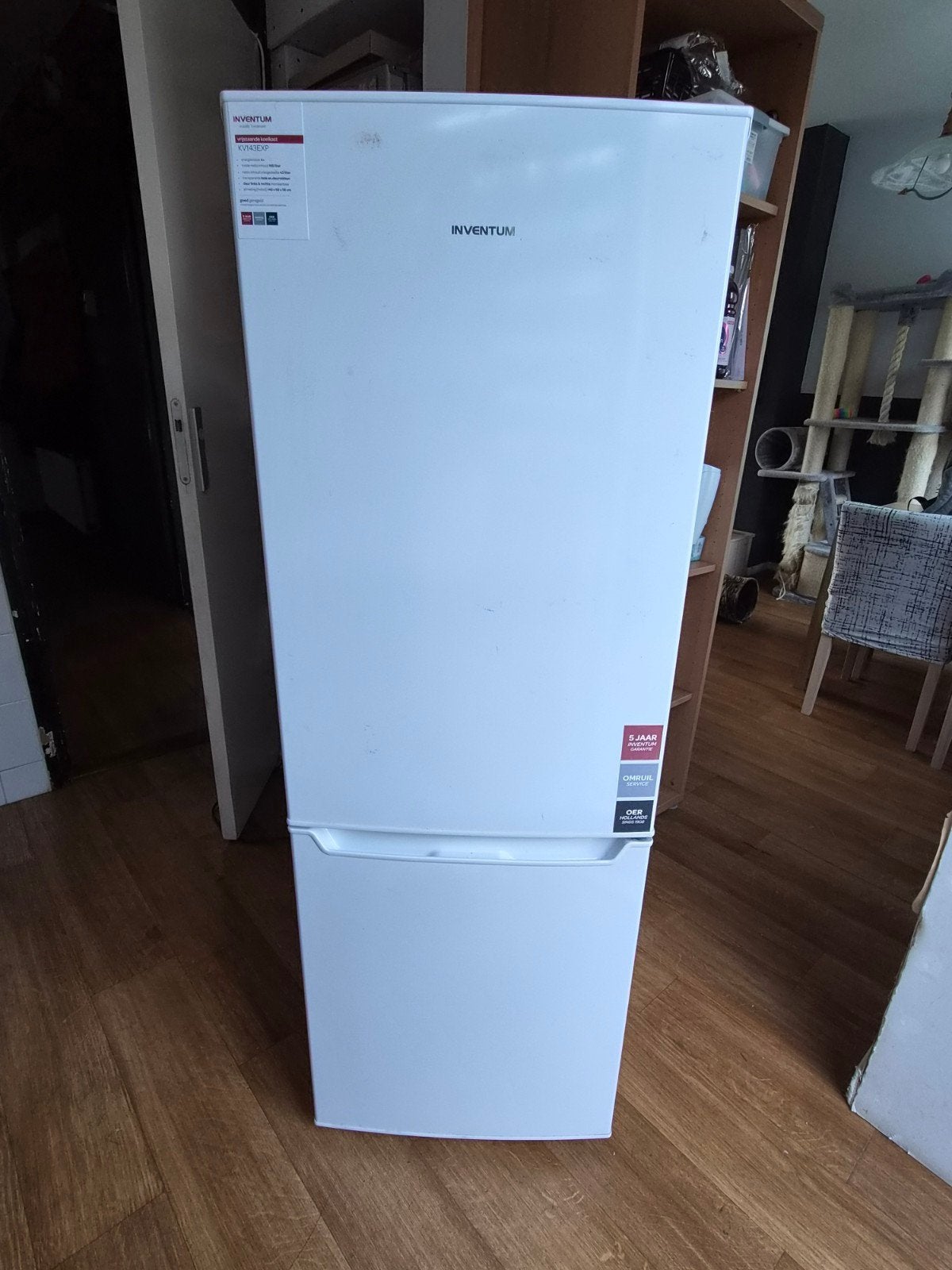 Inventum koelkast met vriezer, Ophalen, 150 tot 200 liter, Gebruikt, Met aparte vriezer