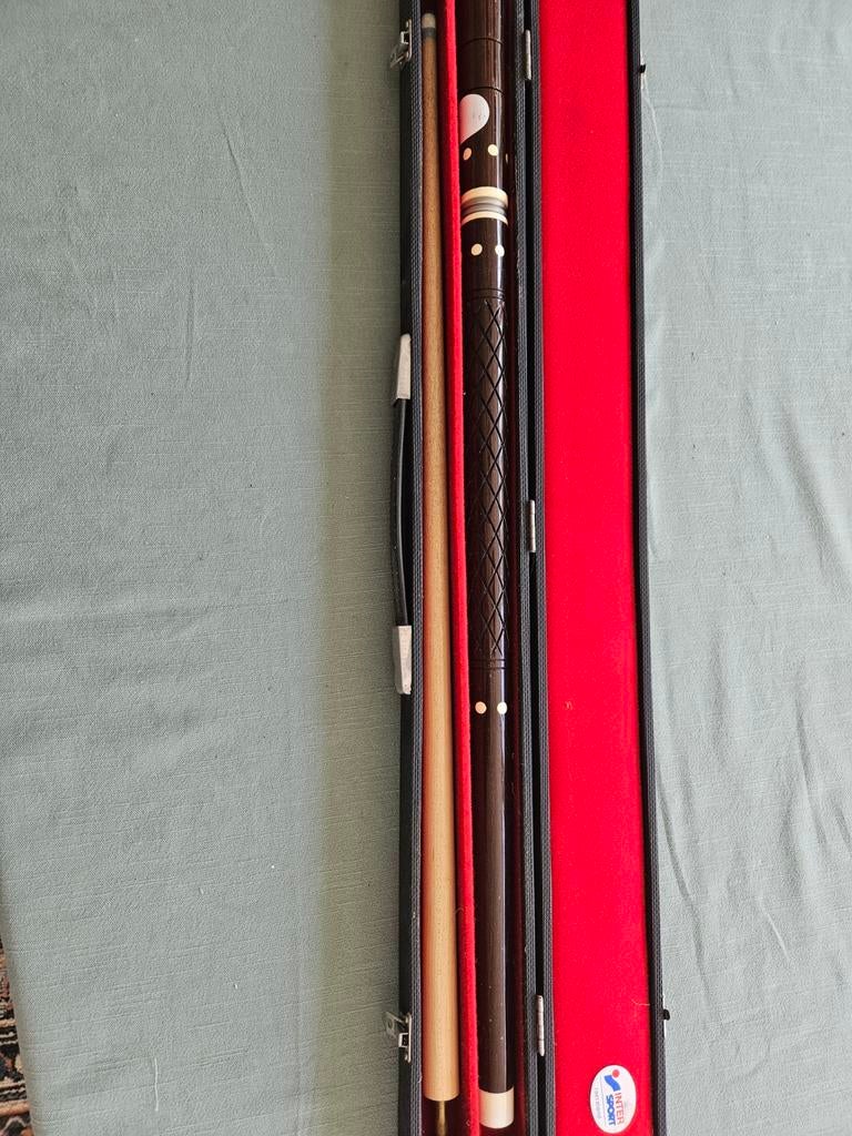 Mooie biljartkeu met koffer, Ophalen, Gebruikt, Keu of Ballen