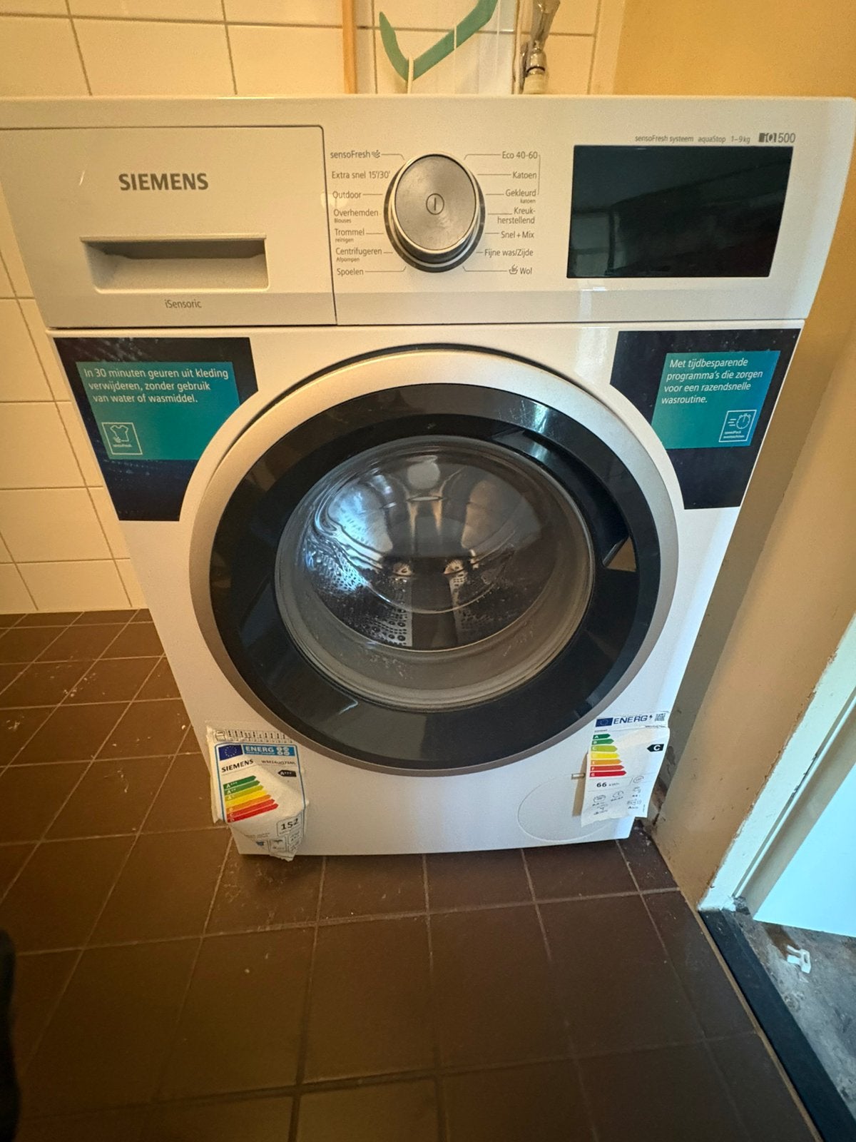 Siemens, Witgoed en Apparatuur, Wasmachines, Ophalen, Zo goed als nieuw, 1200 tot 1600 toeren, 85 tot 90 cm