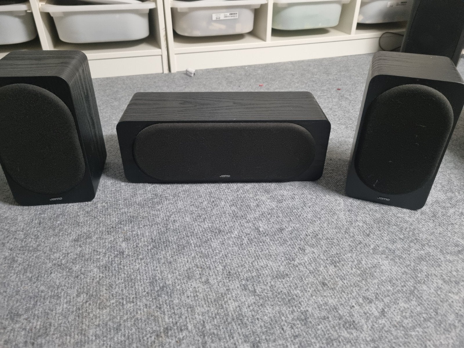 Jamo S 420 Surroundset (2 surround, 1 center speaker), Audio, Tv en Foto, Luidsprekers, Ophalen of Verzenden, Zo goed als nieuw
