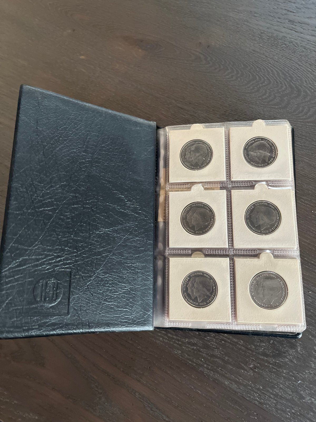 Munten 2,5 en 1 gulden 36 st unie en dubbele kop, Ophalen, Verzamelmap