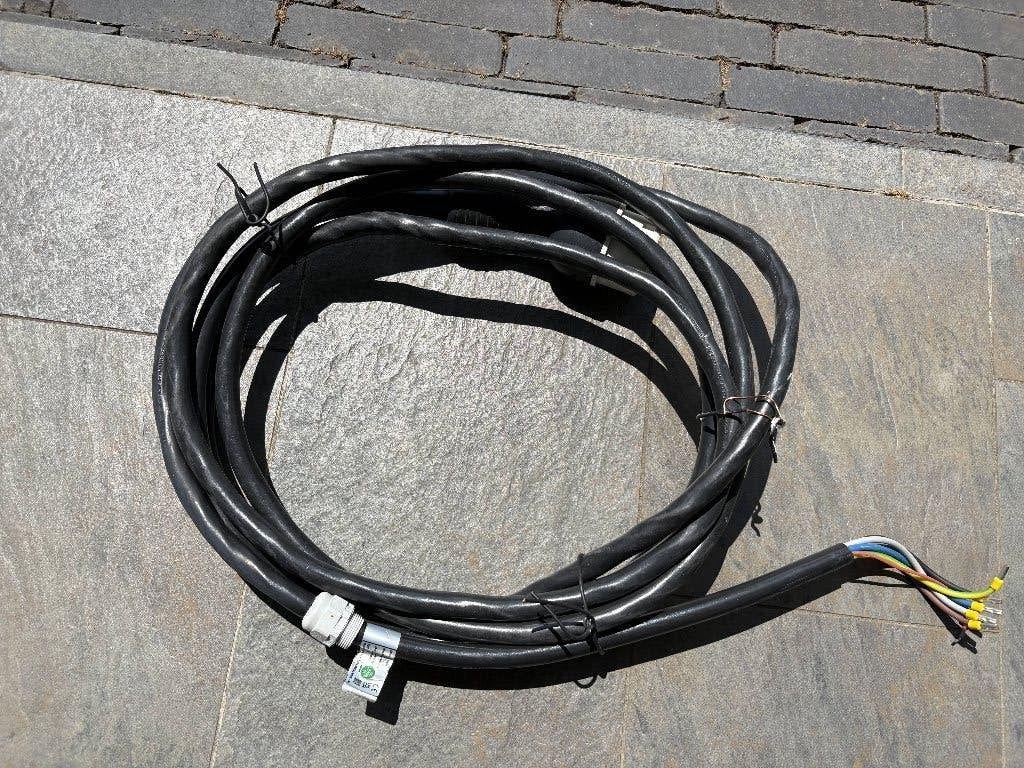 Laadkabel auto 3 fasen - 5 m lang voor aan vast laadpunt, Auto diversen, Laadpalen, Ophalen of Verzenden, Gebruikt, Laadkabel