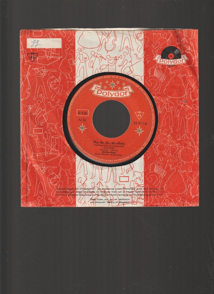 MELITTA  BERG -- NUR DU, DU, DU ALLEEIN  //  VERTALING, Verzenden, 7 inch, Single, Nieuw in verpakking