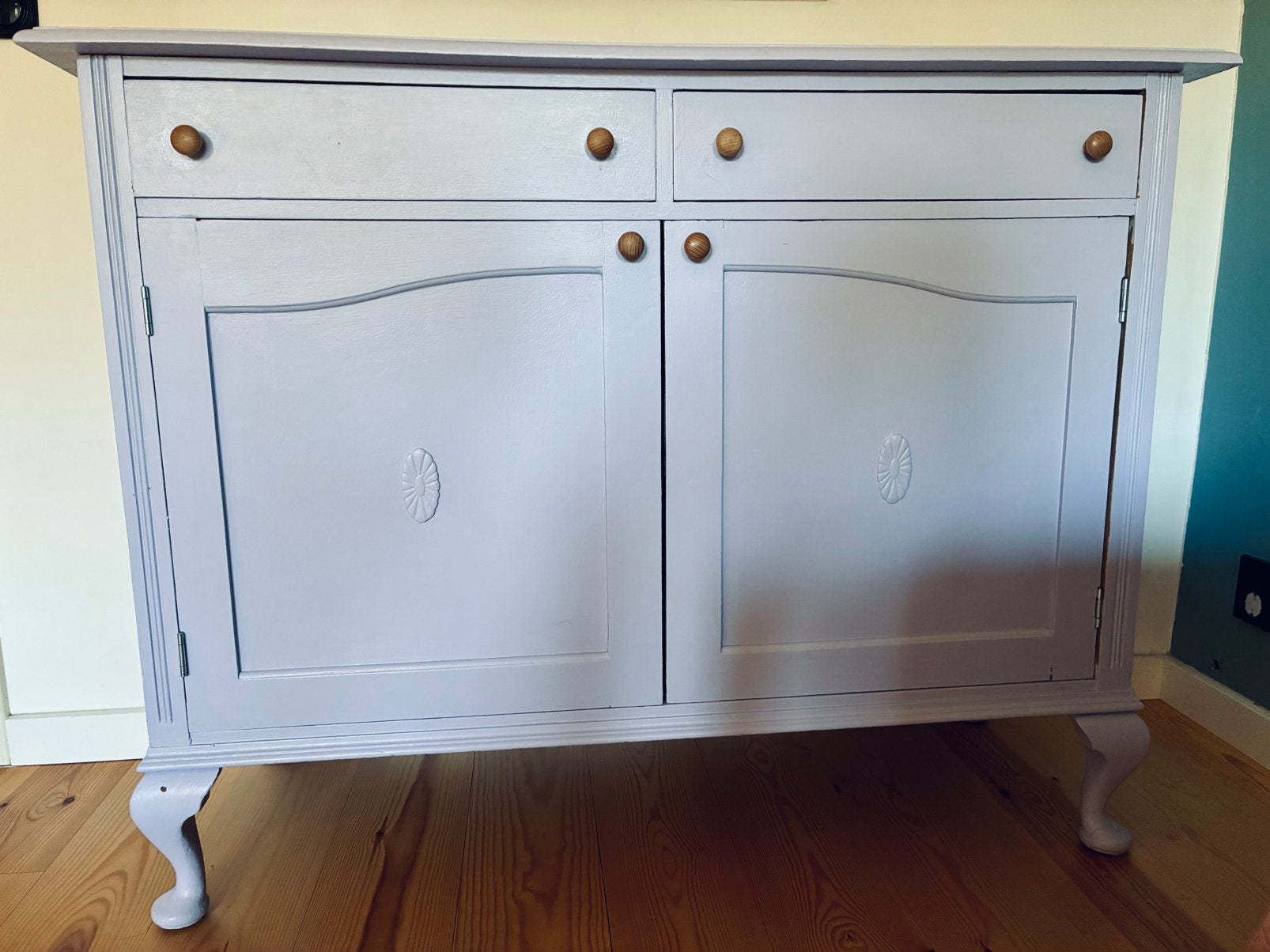 Lila commode vintage massief hout, Ophalen, Gebruikt, 50 tot 70 cm, 100 cm of meer