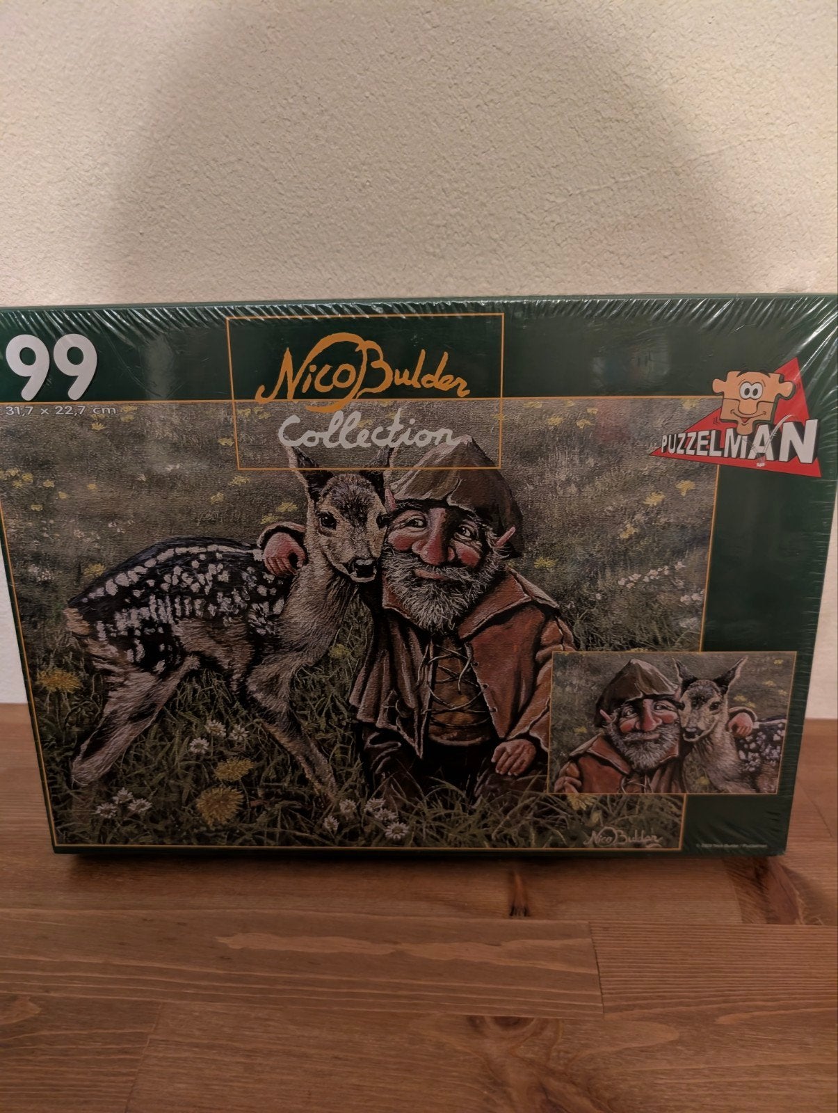 Legpuzzel Nico Bulder Kabouter En Hertje Puzzelman 99 Stukje, Ophalen of Verzenden, Minder dan 500 stukjes, Nieuw, Legpuzzel
