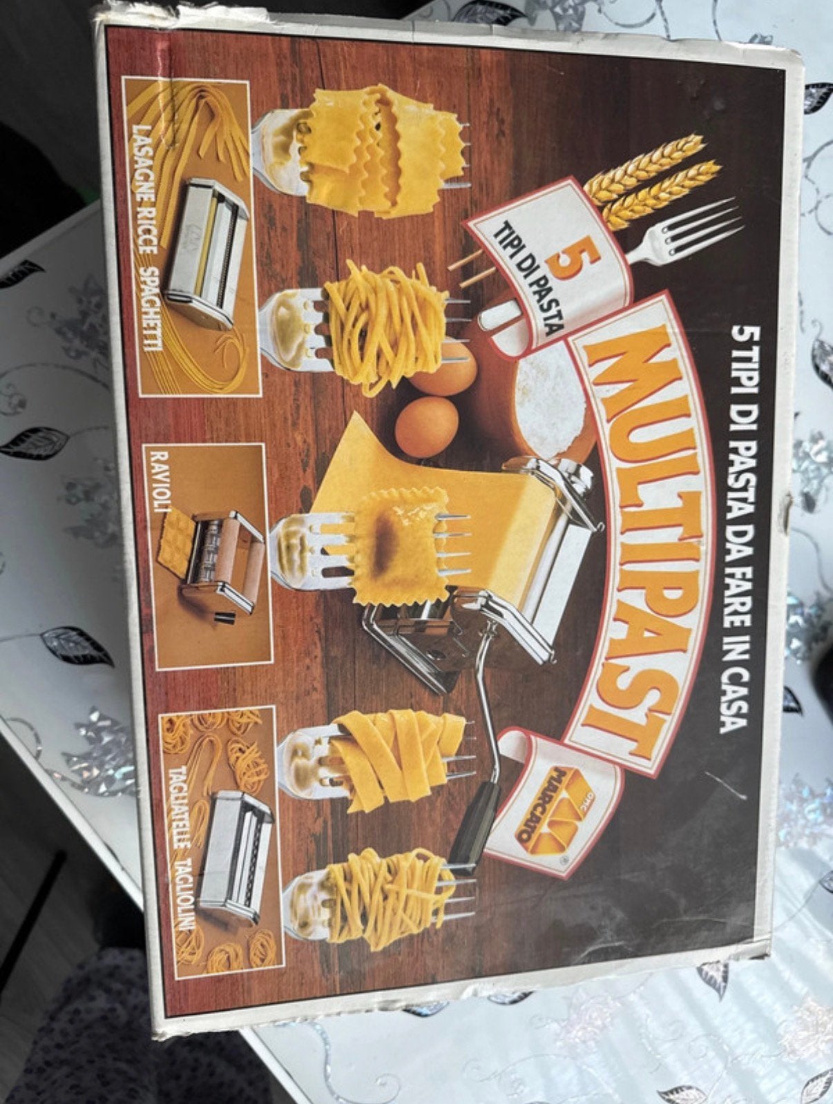 Marcato Multipast pastamachine – 5 soorten pasta, Ophalen of Verzenden, Zo goed als nieuw