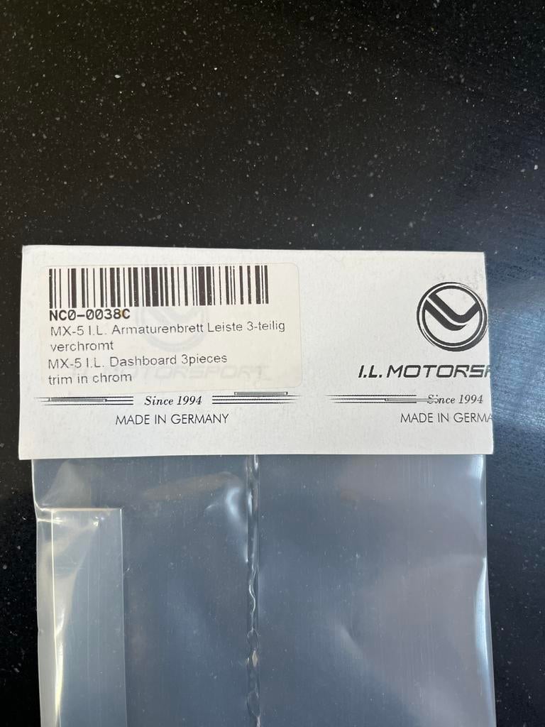 IL Motorsport Dashboard Trim 3-delig verchroomd MX-5 I L, Ophalen of Verzenden, Zo goed als nieuw