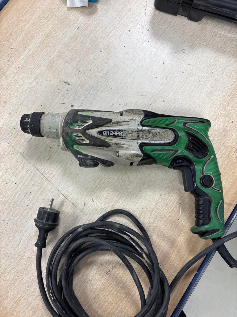 Hitachi DH 24PB3 Boorhamer - Gebruikt, Boor- en/of Breekhamer, Ophalen of Verzenden, Klopboormechanisme, Gebruikt
