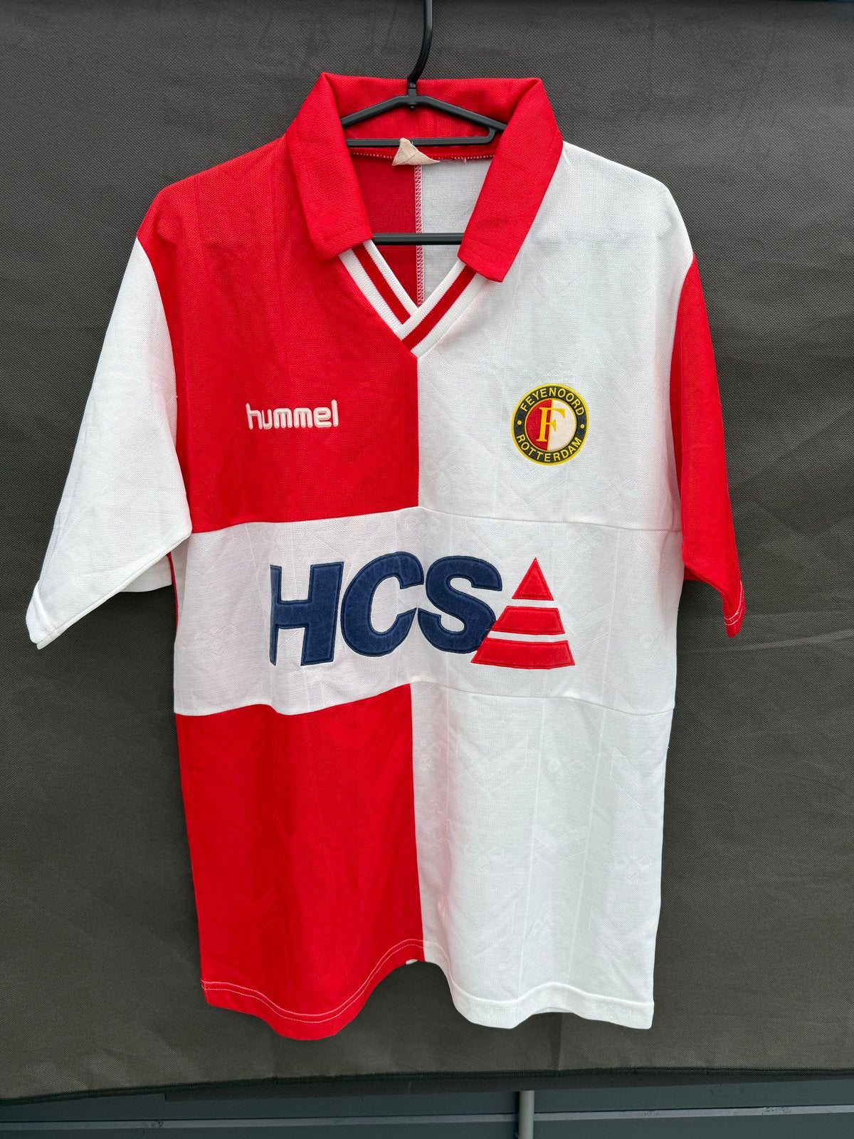 Zeldzaam Feyenoord shirt 1989/1990 Hummel HCS Maat L, Ophalen of Verzenden, Gebruikt, Feyenoord, Shirt