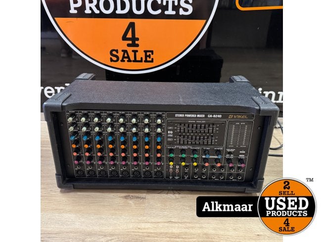Inkel Stereo Powered Mixer CA-8240 | Nette staat!, Flex Ltd., Zo goed als nieuw, https://flex.com/contact-us, Nobelstraat 10, 5807 GA Oostrum LB, Limburg, Nederland