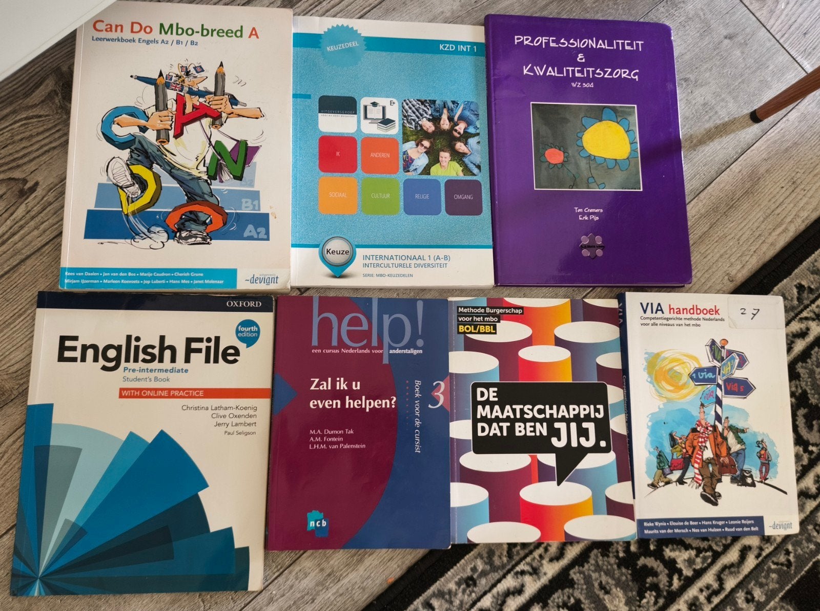 Diverse MBO studieboeken - Engels, Burgerschap, Zorg, Ophalen of Verzenden, Gelezen, MBO