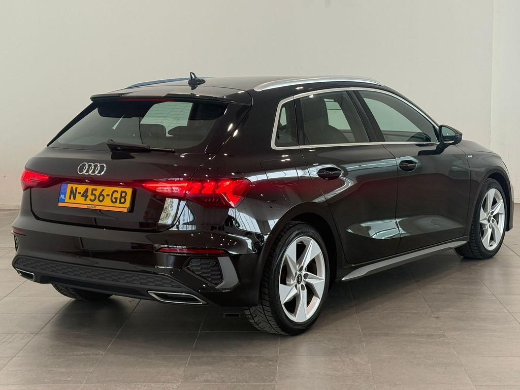 Audi A3 Sportback 35 TFSI S edition | LED | Stoelverwarming, Auto's, Audi, 4 cilinders, Leder en Stof, Zwart, Origineel Nederlands
