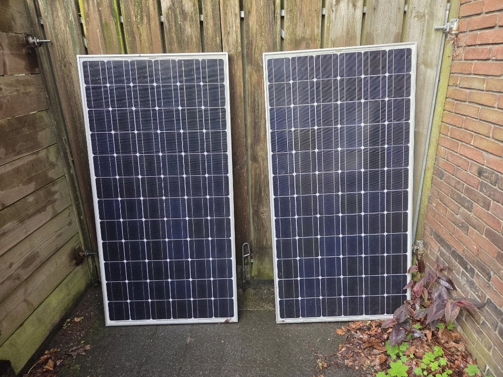 3 Zonnepanelen, met enphase omvormers, Doe-het-zelf en Verbouw, Zonnepanelen en Toebehoren, Ophalen, Gebruikt, Compleet systeem