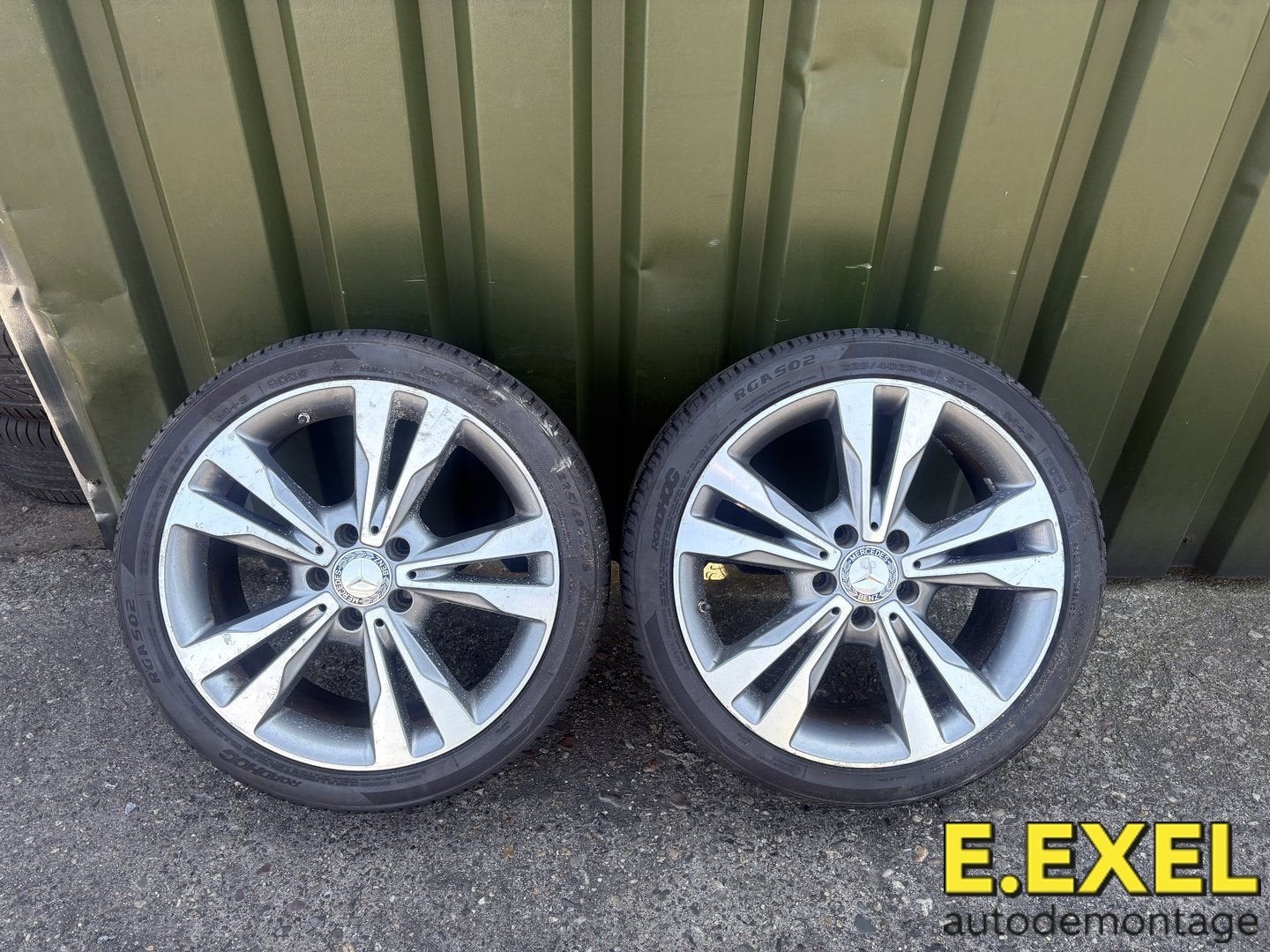 2 Velgen Mercedes C Klasse W205 A2054012802, Gebruikt, -, -, Banden en Velgen