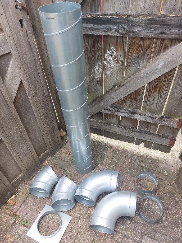 Spirobuis 150mm + andere onderdelen, Ophalen, Zo goed als nieuw, Afzuiger
