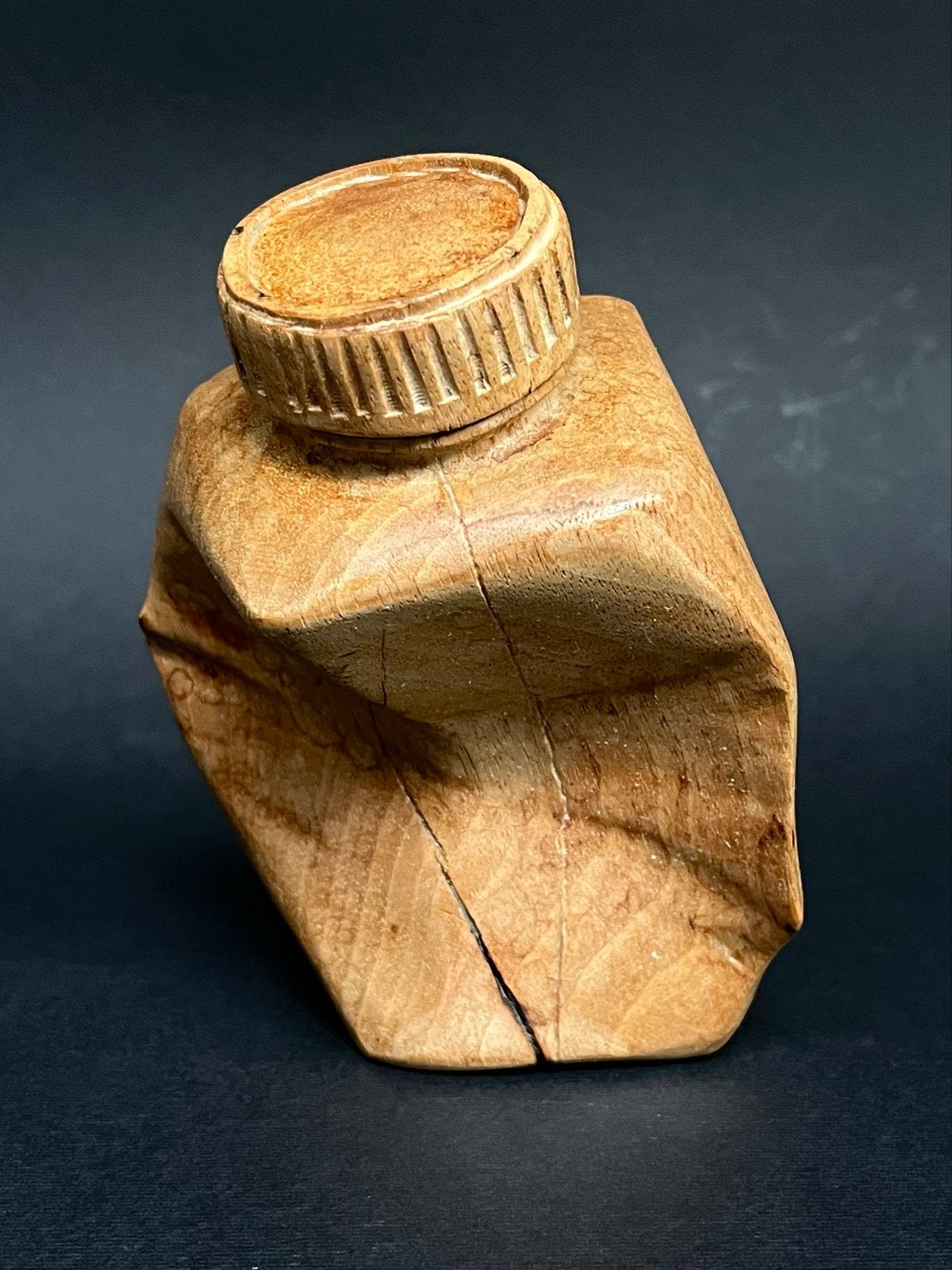 Sculpture Flacon en bois Louis de Verdal - Emballage No. 87, Minder dan 20 cm, Ophalen of Verzenden, Handgemaakt, Beeld
