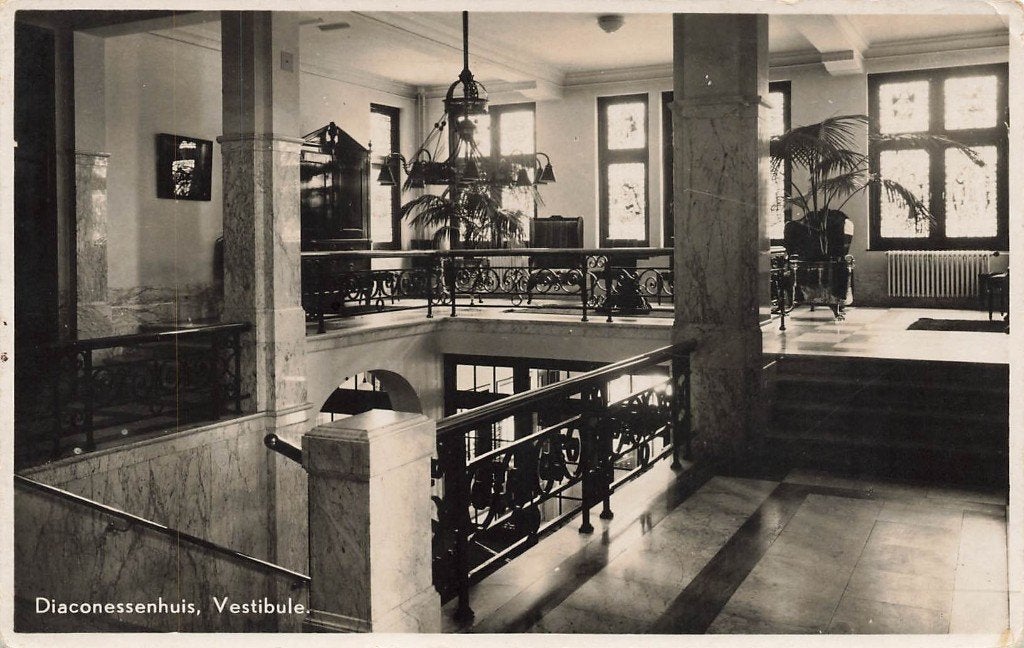 Diaconessenhuis, Vestibule, Ophalen of Verzenden, 1940 tot 1960, Gelopen, Utrecht