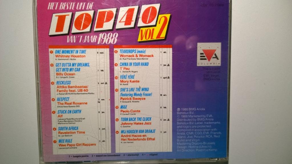 Het Beste Uit De Top 40 Van 'T Jaar 1988 Vol 2, Cd's en Dvd's, Ophalen of Verzenden, Zo goed als nieuw, Pop