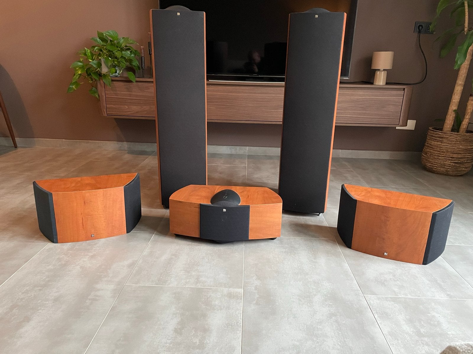 KEF Q7, Q2ds, Q9c 5.0 Surroundset - Zo goed als nieuw, Zo goed als nieuw, Surroundset, Ophalen, 150 watt of meer