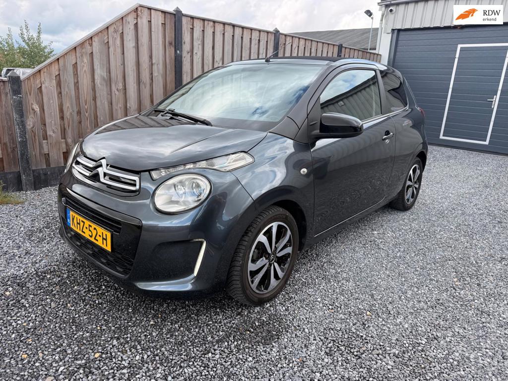 Citroen C1 1.2 PureTech Airscape Shine, Auto's, Voorwielaandrijving, Stof, Gebruikt, 1199 cc